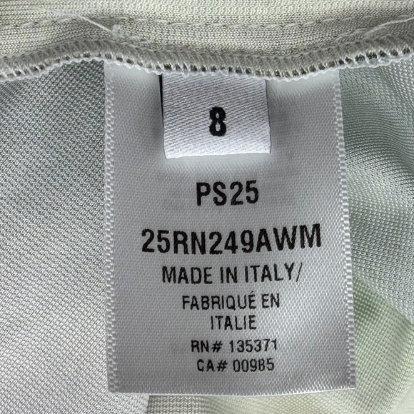 NEW NWT Oscar De La Renta Draped Abstract Vermilion Watercolor Midi Dress PS25 - Picture 13 of 14